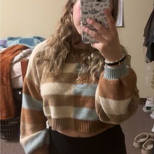 Altar'd State Multicolor Checkered Sweater